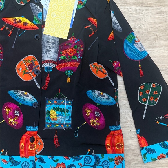 Susan Graver asian inspired Multicolor Jacket - Picture 3 of 5